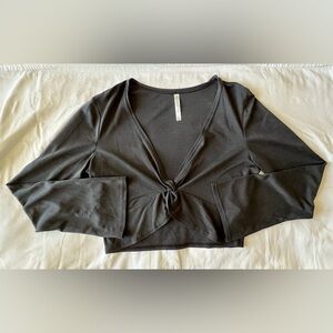 Fabletics Sleek Knit Twist Front Long Sleeve Top